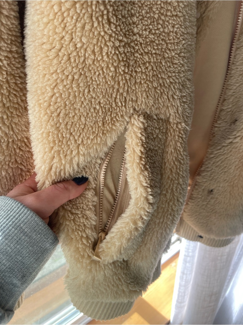 Alo Varsity Teddy Jacket - Picture 7 of 10